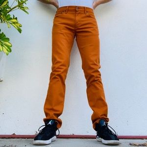 Levi’s 511 Orange Pants 33x34 EUC Reg Straight
